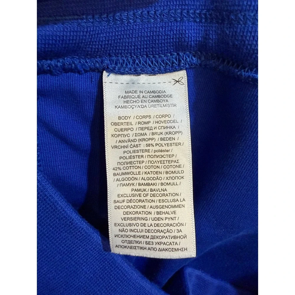 Polo Ralph Lauren Sweatpants Mens L Blue Joggers Tapered Fleece Pony Logo Stripe